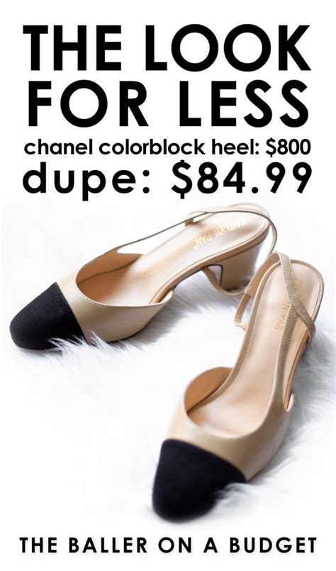 chanel shoe dupe|chanel knock off shoes.